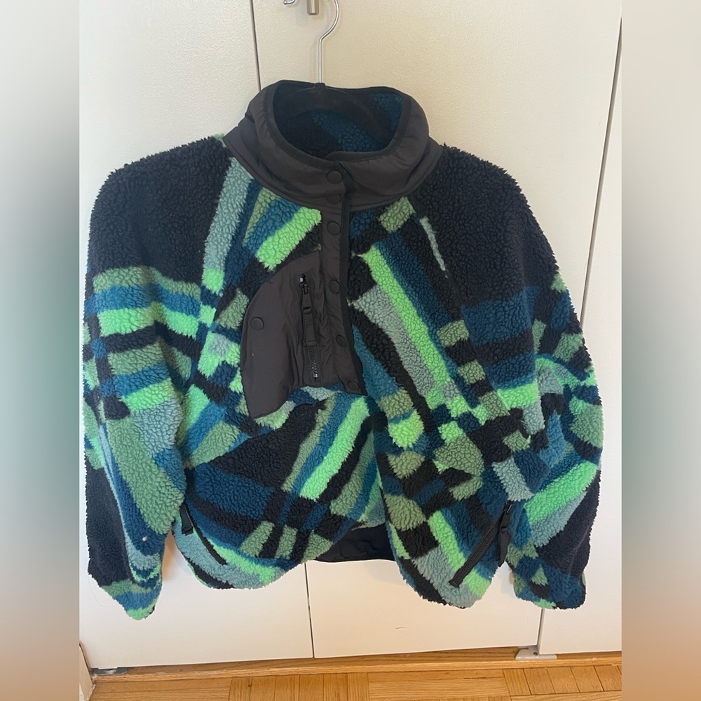 Hit The Slopes Printed Fleece Pullover